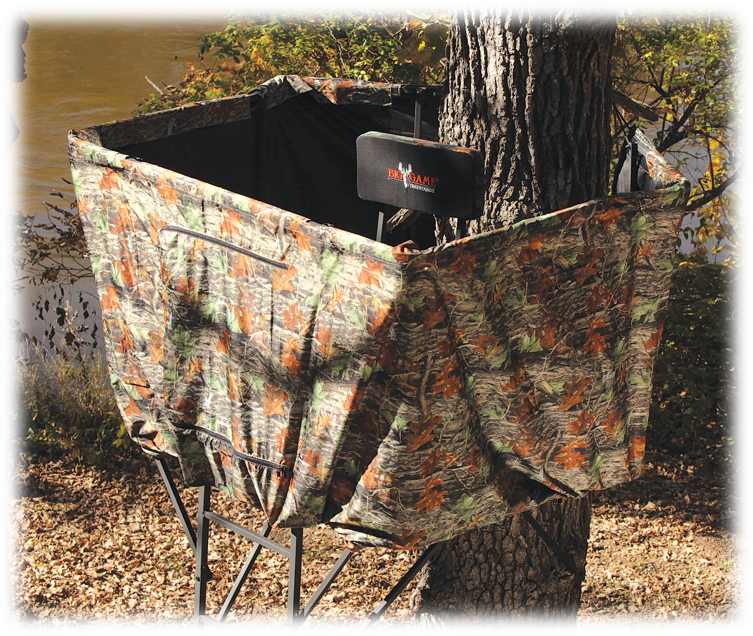 Big Game Treestands The UltraView DX Ladder Stand Blind Kit Bass Pro